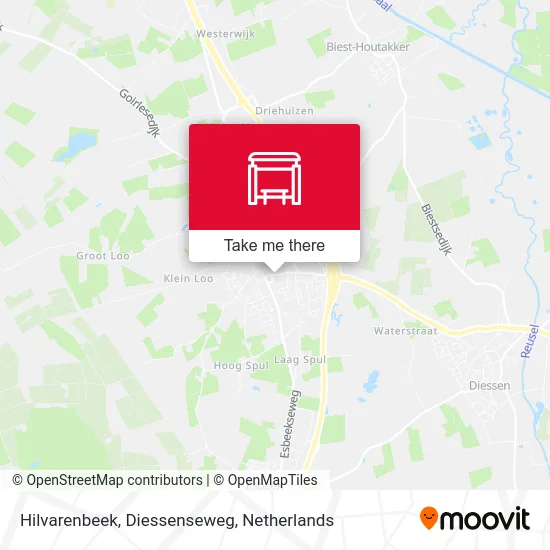 Hilvarenbeek, Diessenseweg map