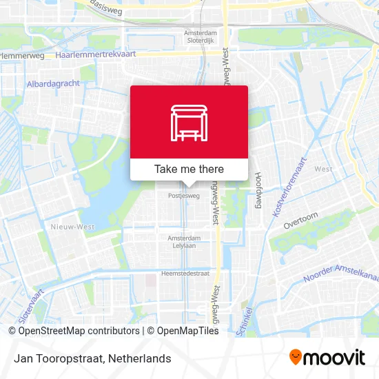 Jan Tooropstraat map