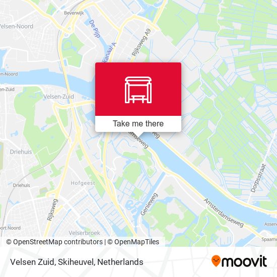 Velsen Zuid, Skiheuvel map