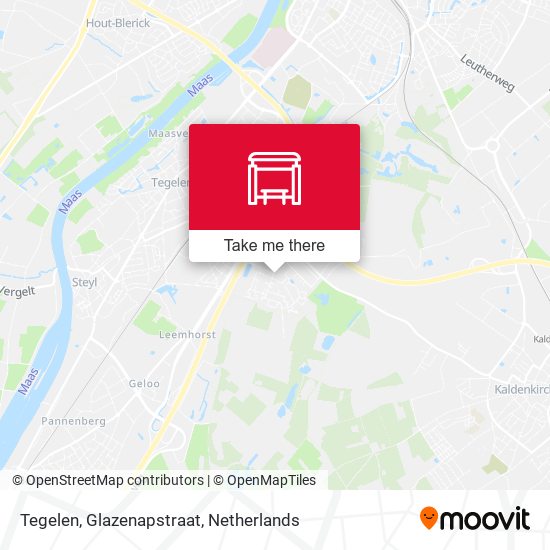 Tegelen, Glazenapstraat map