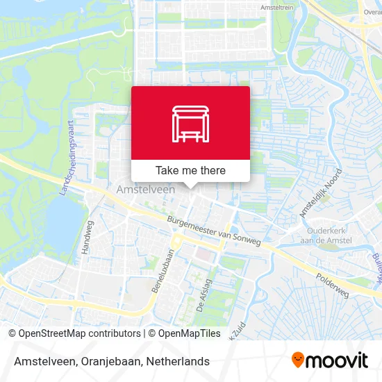 Amstelveen, Oranjebaan Karte