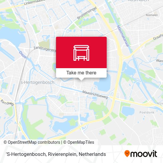 'S-Hertogenbosch, Rivierenplein Karte