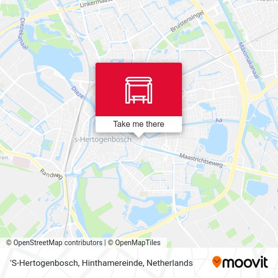 'S-Hertogenbosch, Hinthamereinde Karte