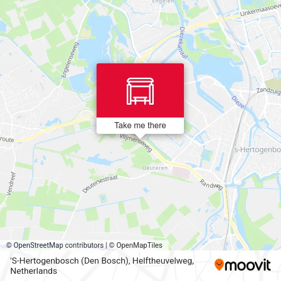 'S-Hertogenbosch (Den Bosch), Helftheuvelweg map
