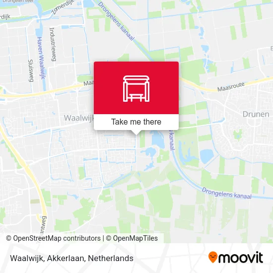 Waalwijk, Akkerlaan Karte