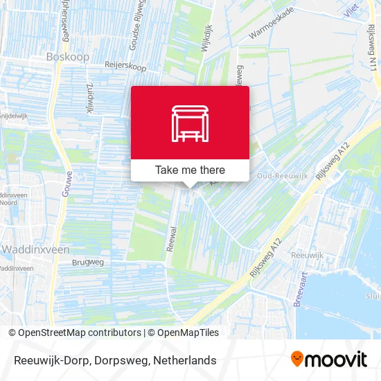 Reeuwijk-Dorp, Dorpsweg map