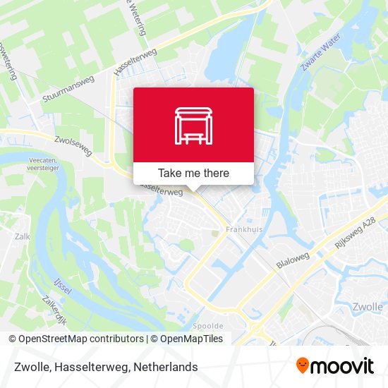 Zwolle, Hasselterweg map