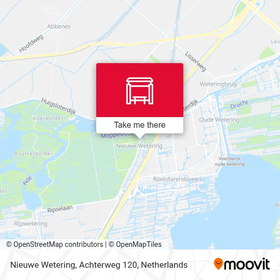 Nieuwe Wetering, Achterweg 120 map