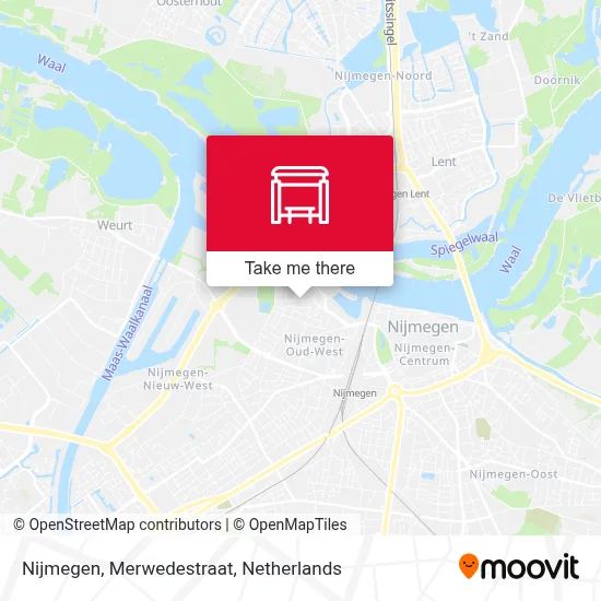 Nijmegen, Merwedestraat map