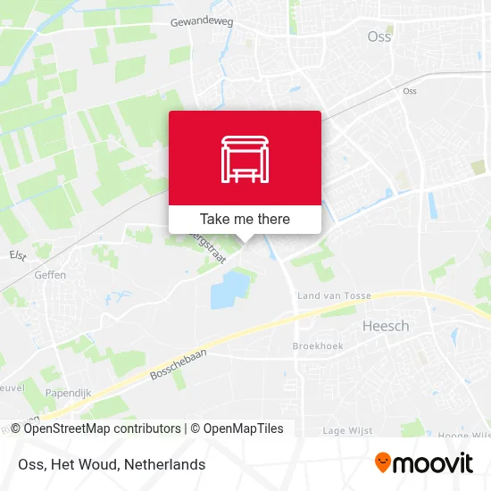 Oss, Het Woud map