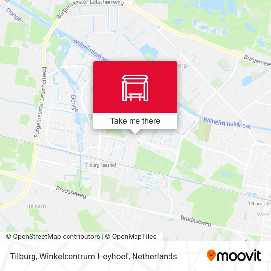 Tilburg, Winkelcentrum Heyhoef map
