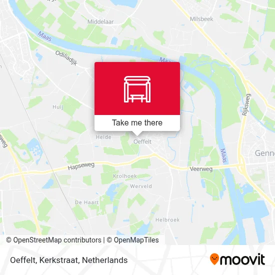 Oeffelt, Kerkstraat Karte