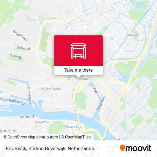 Beverwijk, Station Beverwijk map