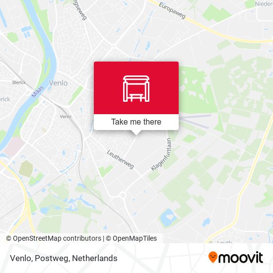 Venlo, Postweg map