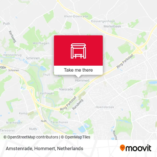 Amstenrade, Hommert map