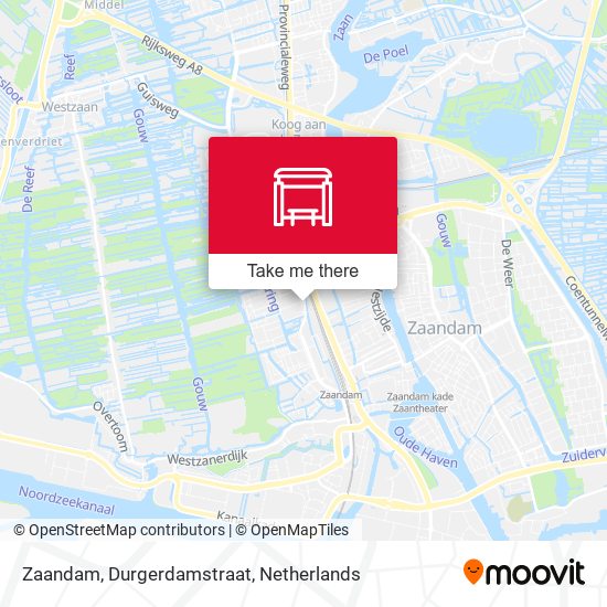 Zaandam, Durgerdamstraat map