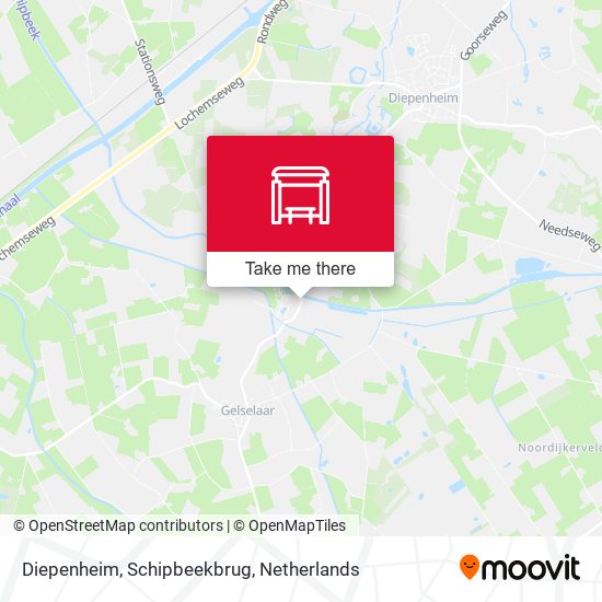 Diepenheim, Schipbeekbrug map
