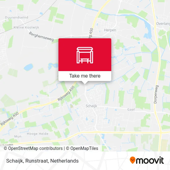 Schaijk, Runstraat map