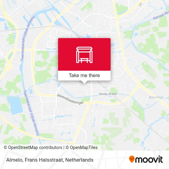 Almelo, Frans Halsstraat Karte