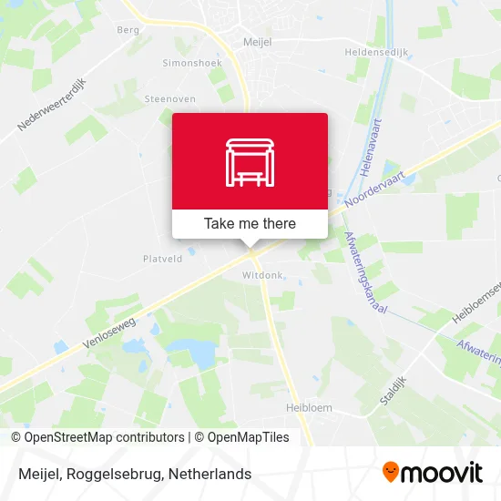 Meijel, Roggelsebrug Karte