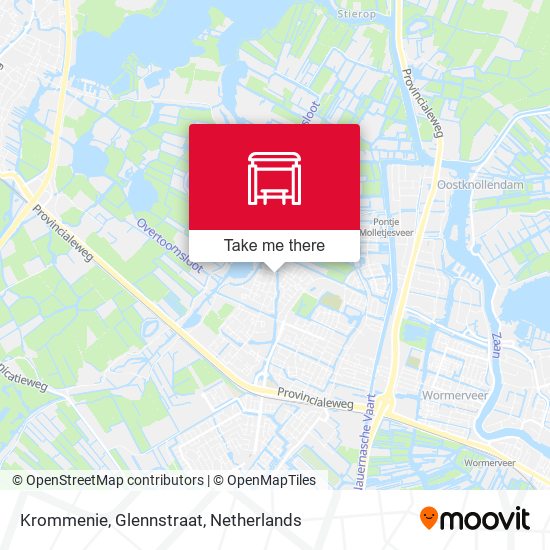 Krommenie, Glennstraat map