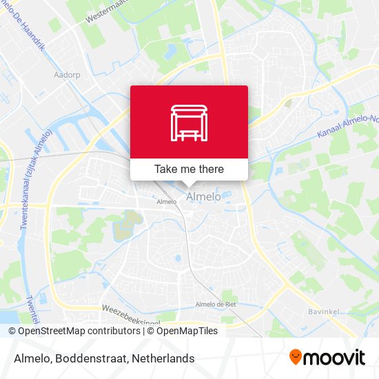 Almelo, Boddenstraat Karte