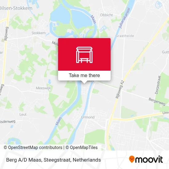 Berg A/D Maas, Steegstraat map