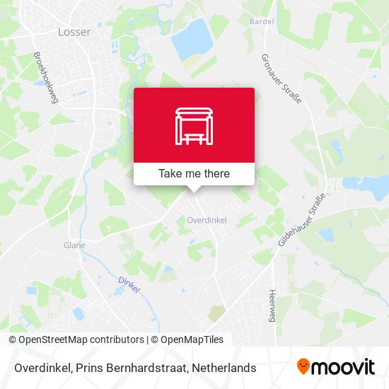 Overdinkel, Prins Bernhardstraat map