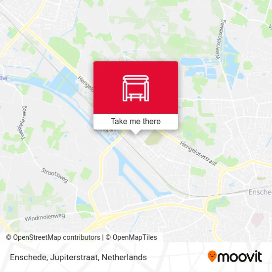 Enschede, Jupiterstraat Karte