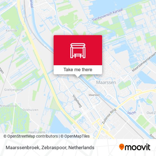 Maarssenbroek, Zebraspoor map