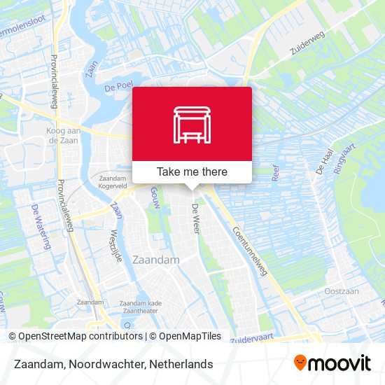 Zaandam, Noordwachter Karte