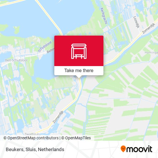 Beukers, Sluis map