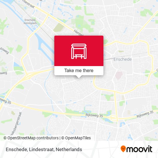 Enschede, Lindestraat map