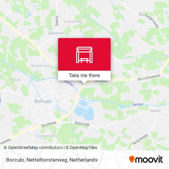 Borculo, Nettelhorsterweg map