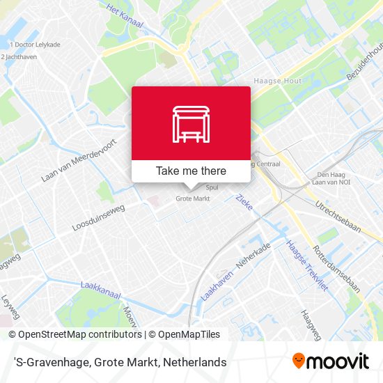 'S-Gravenhage, Grote Markt map