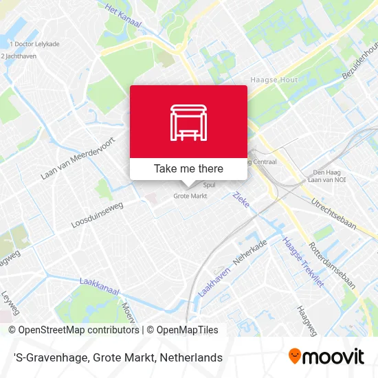 'S-Gravenhage, Grote Markt map