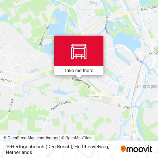 'S-Hertogenbosch (Den Bosch), Helftheuvelweg map