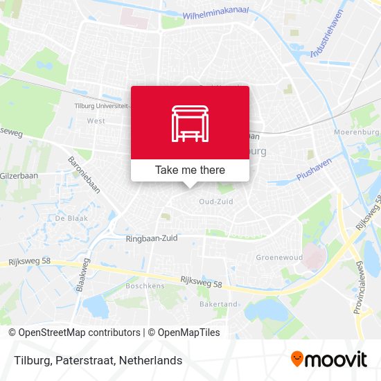 Tilburg, Paterstraat map