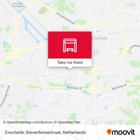 Enschede, Stevenfennestraat map