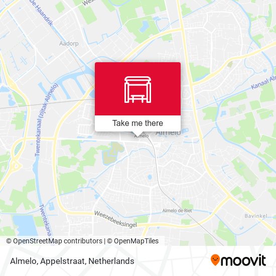 Almelo, Appelstraat Karte