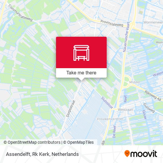 Assendelft, Rk Kerk map
