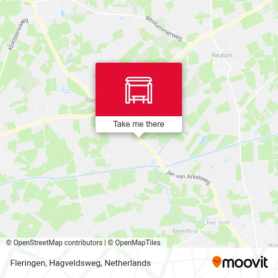 Fleringen, Hagveldsweg map