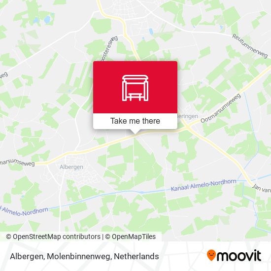 Albergen, Molenbinnenweg map