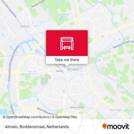 Almelo, Boddenstraat Karte