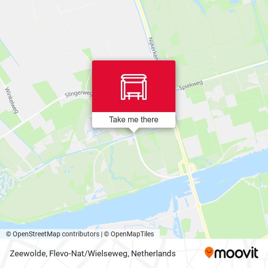 Zeewolde, Flevo-Nat/Wielseweg Karte