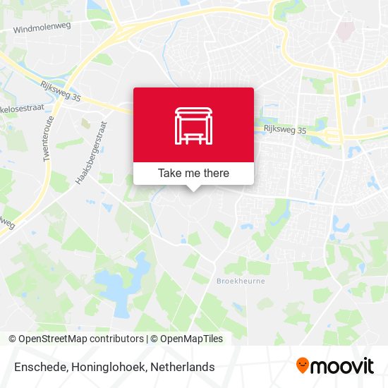 Enschede, Honinglohoek map