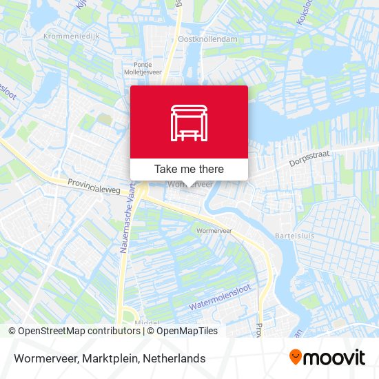 Wormerveer, Marktplein map