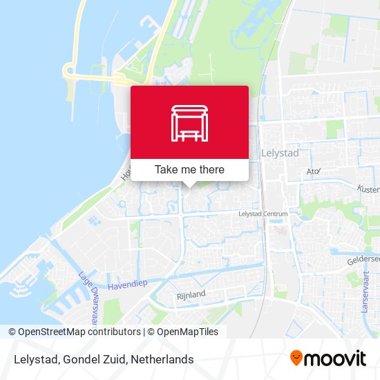 Lelystad, Gondel Zuid map