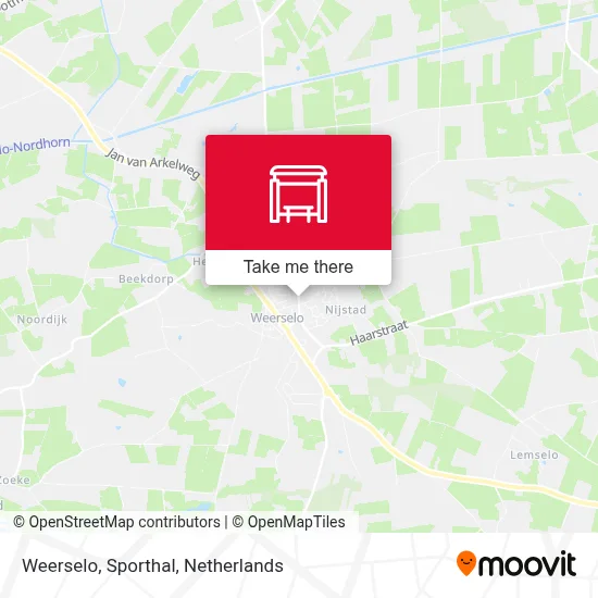 Weerselo, Sporthal map