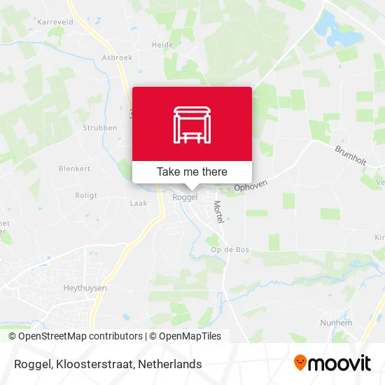 Roggel, Kloosterstraat map